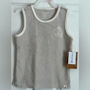 Easy Peasy Toddler Tank Tops Size 4T Gray And White